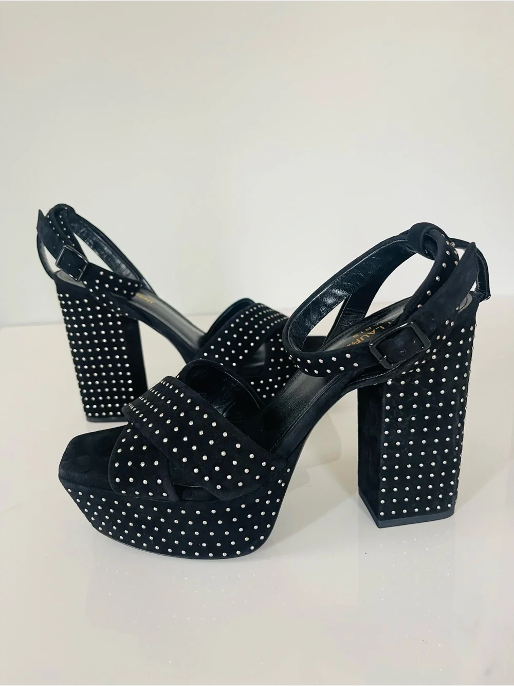 AUTHENTIC YSL STUDDED PLATFORMS
